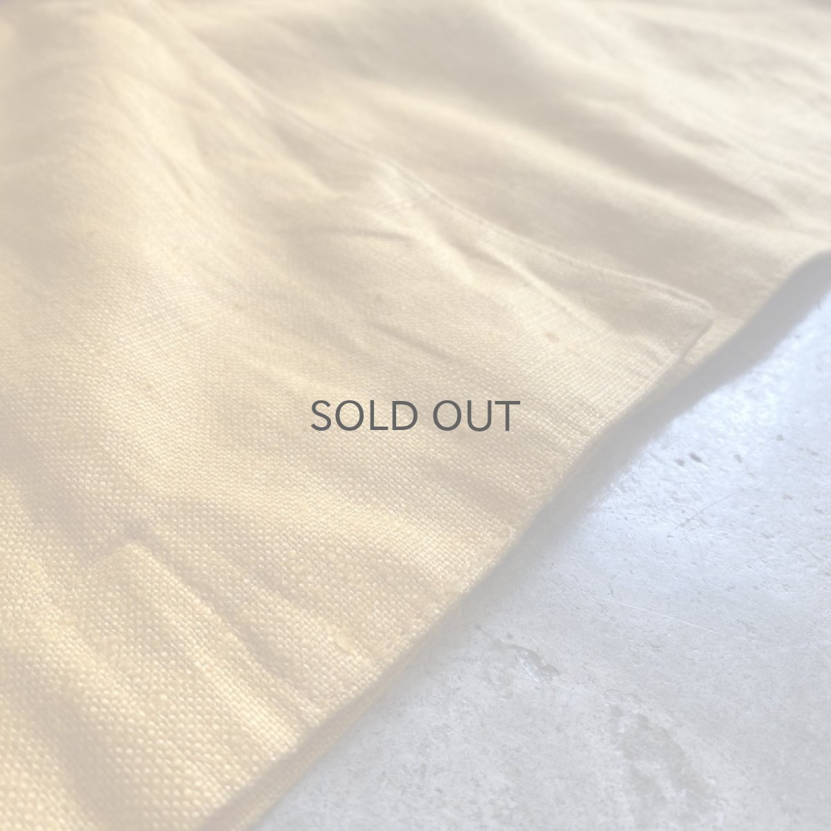 画像10: YELLOW COLOR LINEN OVER SIZE TAILORED JACKET / Ladies L (10)