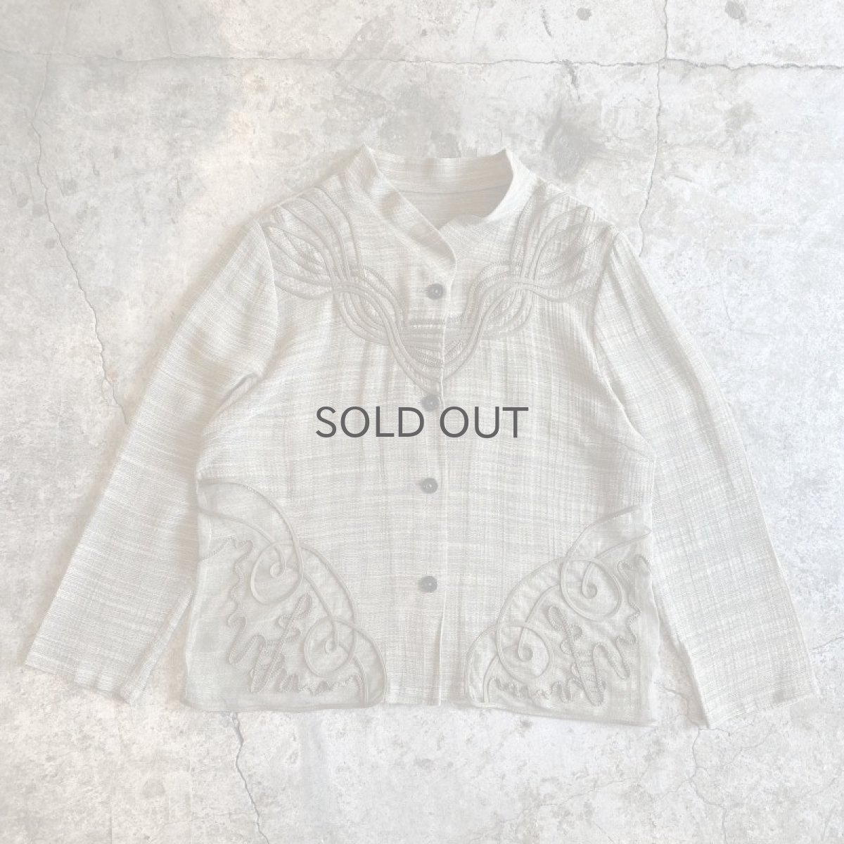 画像1: ART LOOP DESIGN POINT SHEER JACKET / Ladies M (1)