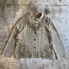 画像1: ART LOOP DESIGN POINT SHEER JACKET / Ladies M (1)