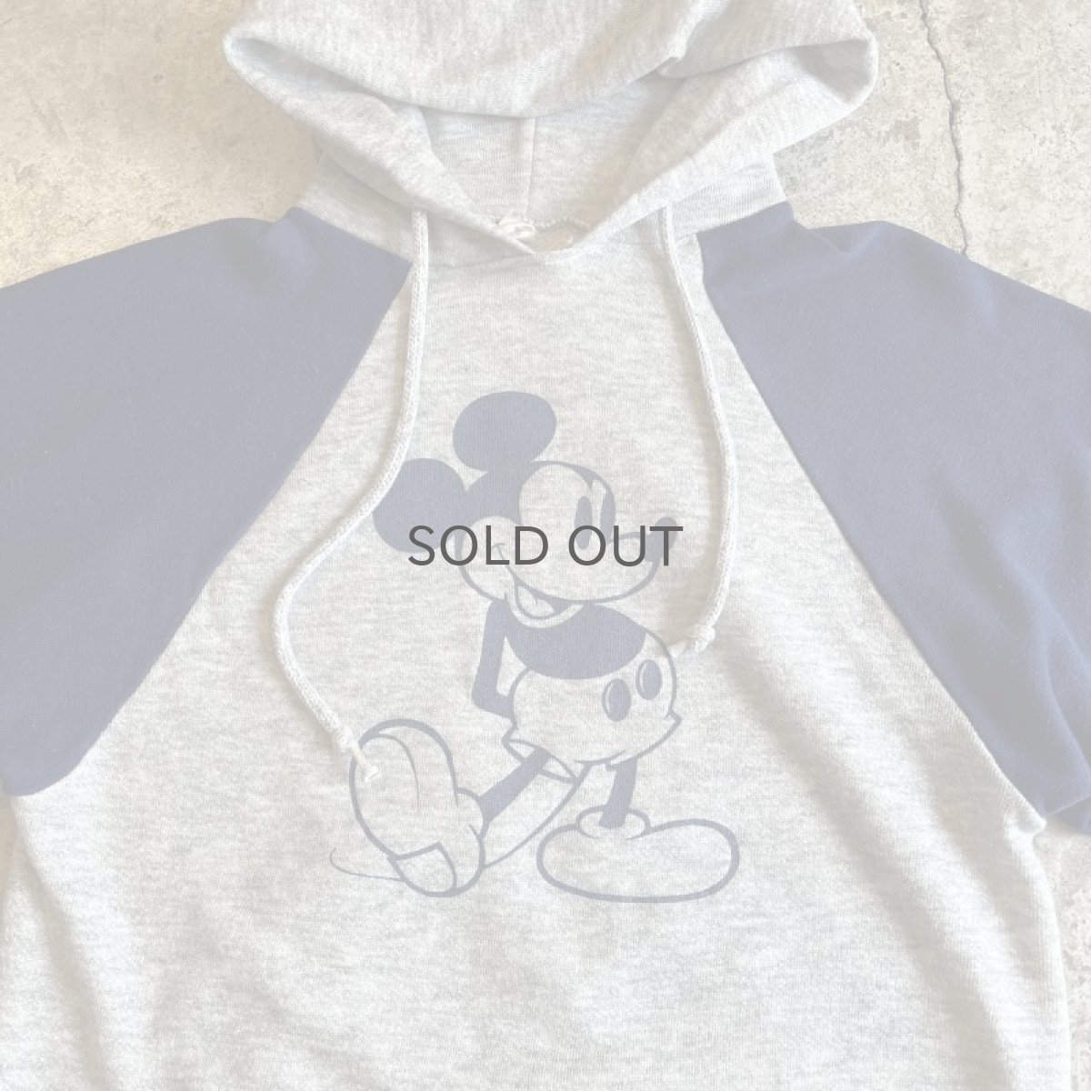 画像8: OLD BI COLOR DESIGN "MICKEY" PRINTED SWEAT HOODIE / Ladies S(34~36) (8)