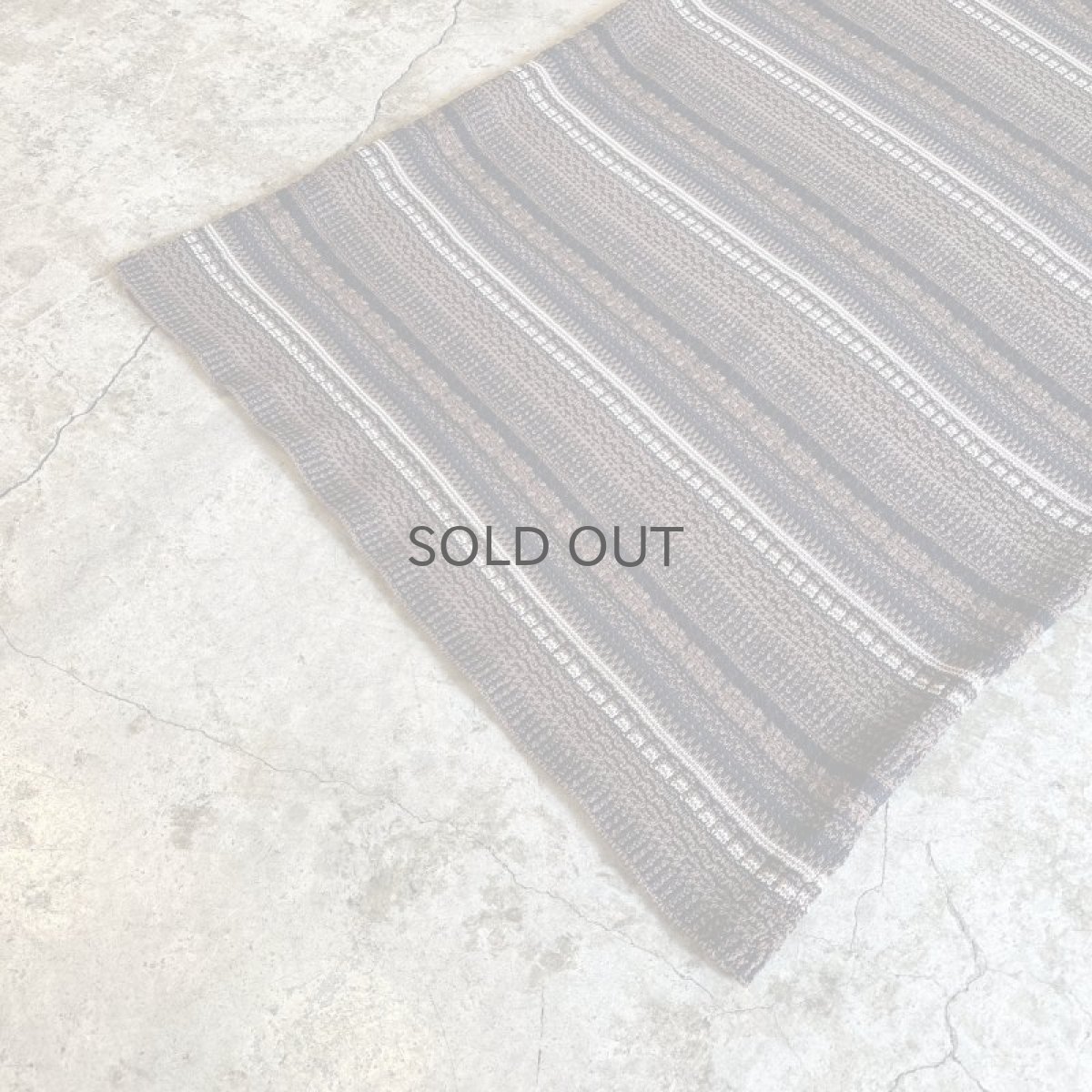 画像4: ALL OVER MULCH BORDER PATTERN COTTON KNIT LONG DESIGN SKIRT / W26~W31 (4)