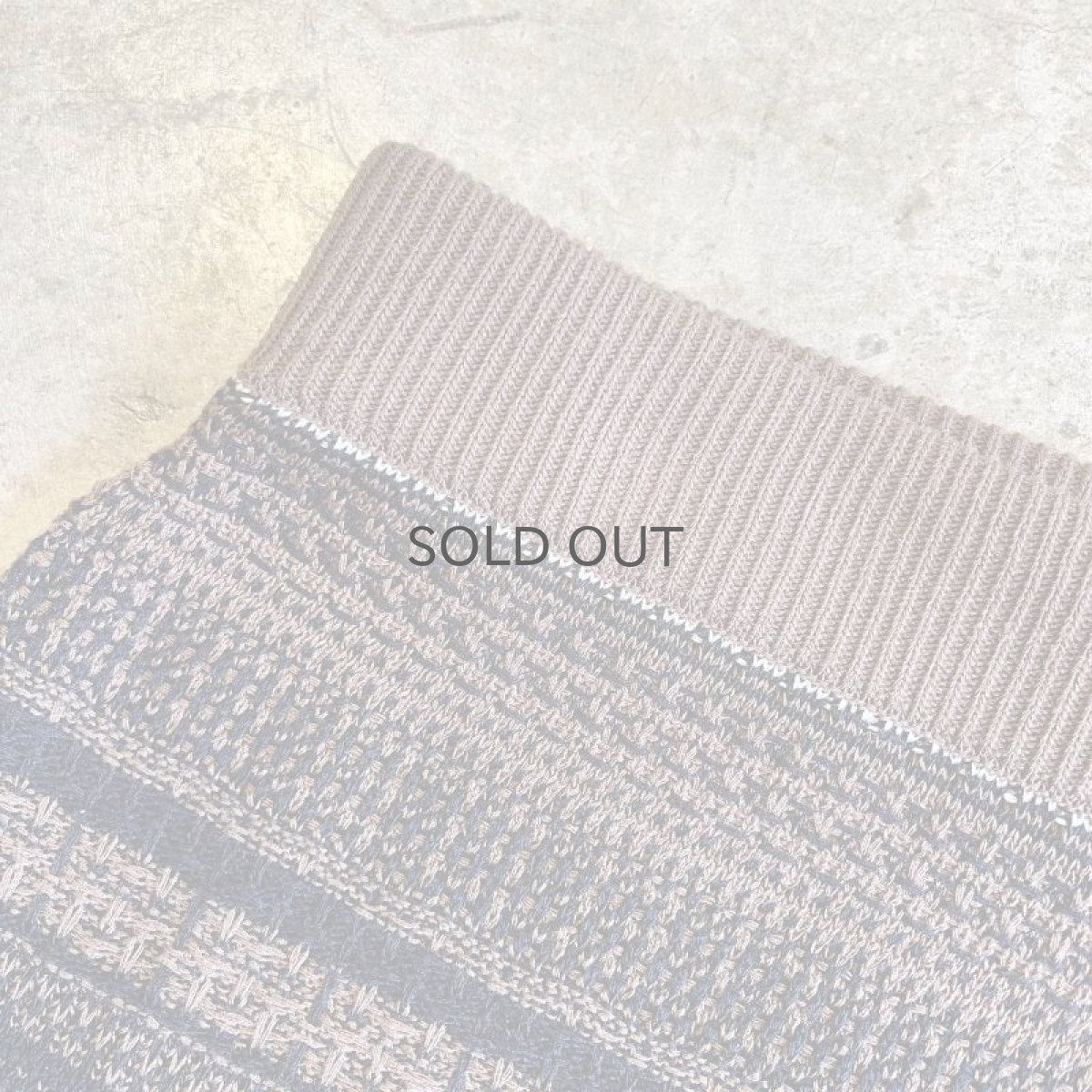 画像7: ALL OVER MULCH BORDER PATTERN COTTON KNIT LONG DESIGN SKIRT / W26~W31 (7)