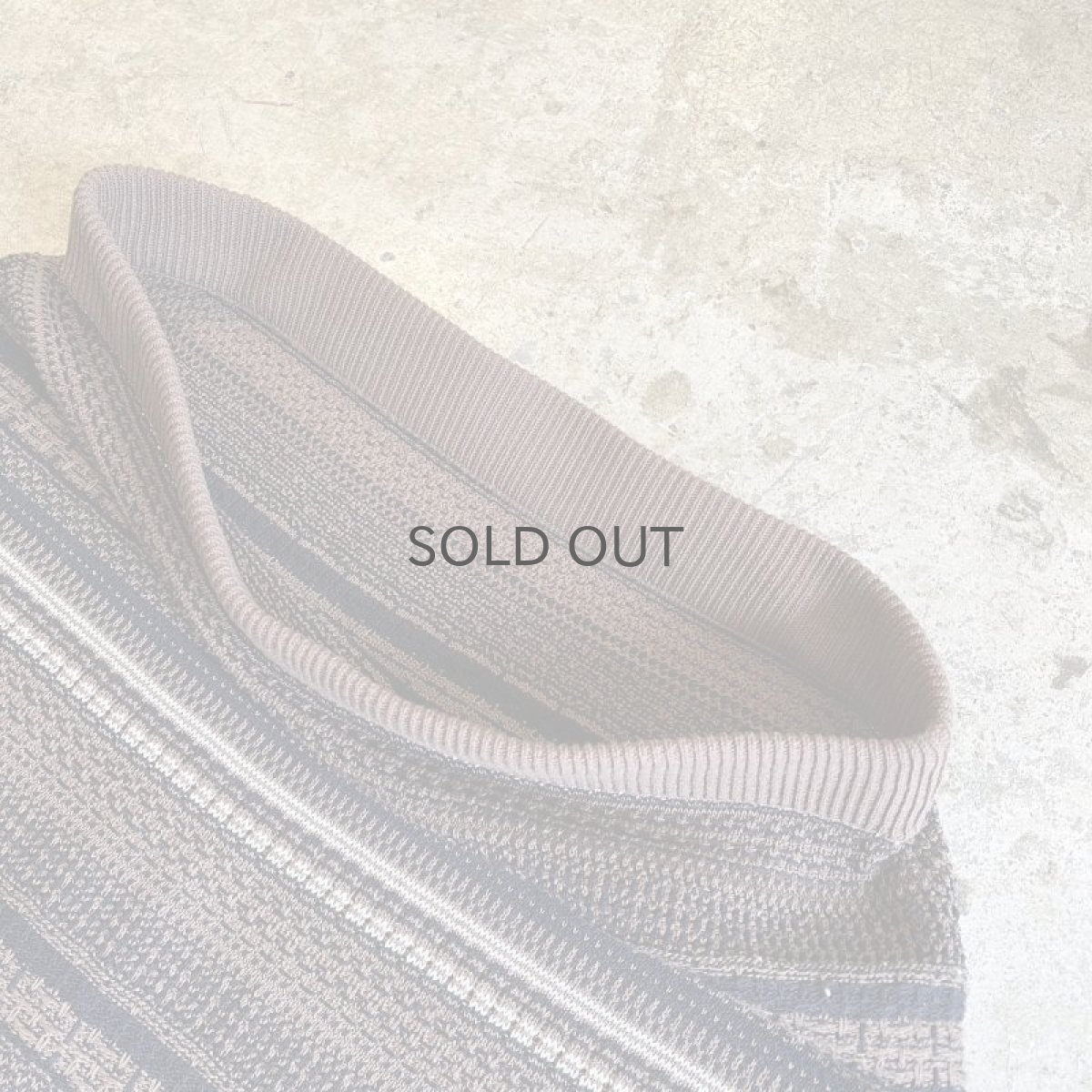 画像8: ALL OVER MULCH BORDER PATTERN COTTON KNIT LONG DESIGN SKIRT / W26~W31 (8)