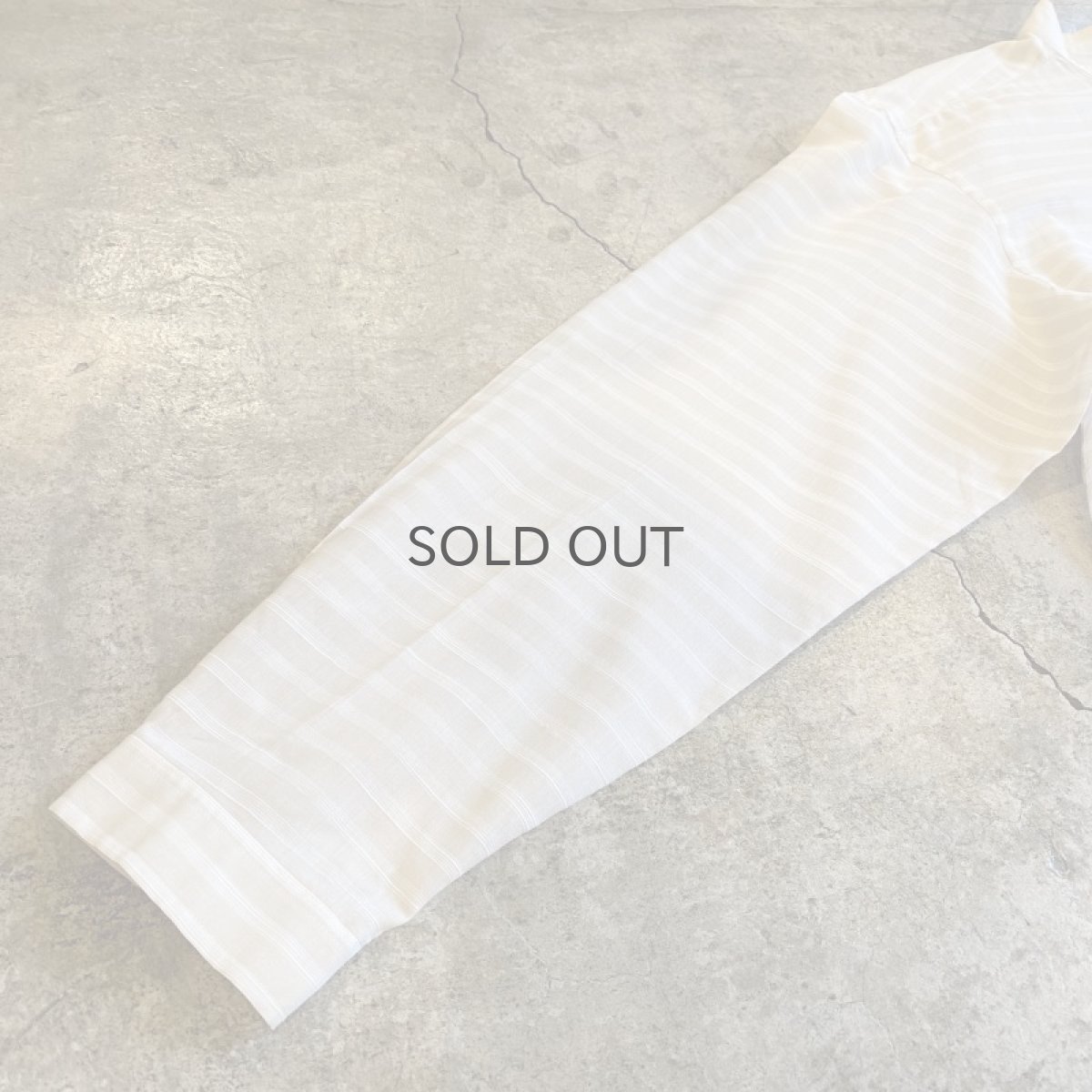 画像7: OLD【Christian Dior】STAND COLLAR BORDER DESIGN L/S SHIRT / Ladies L (7)