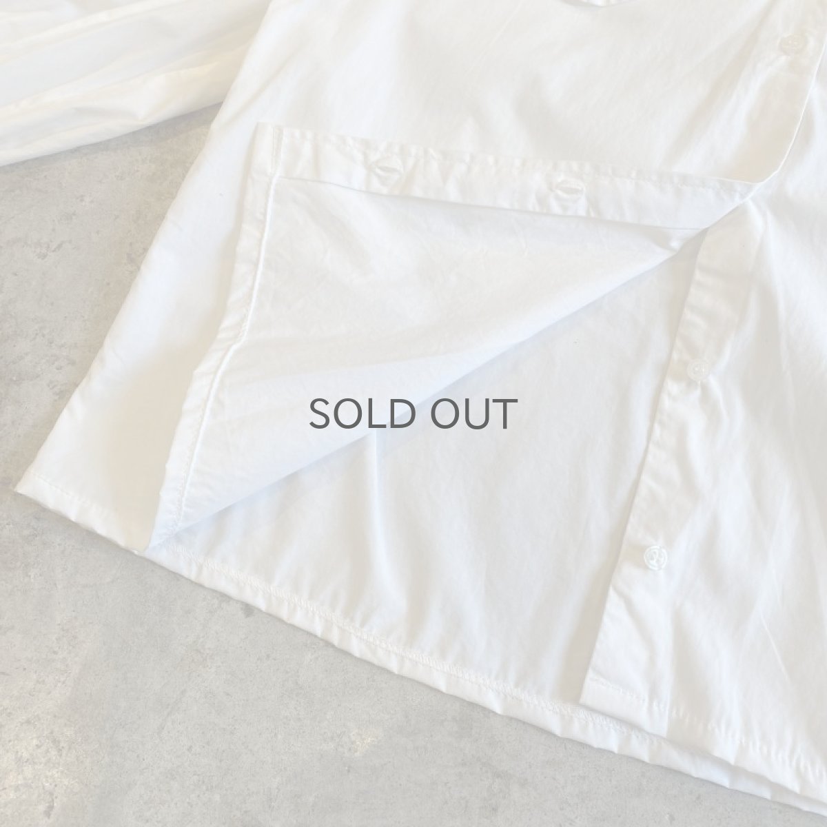 画像11: WHITE COLOR BIG COLLAR DESIGN L/S BLOUSE / Ladies M (11)