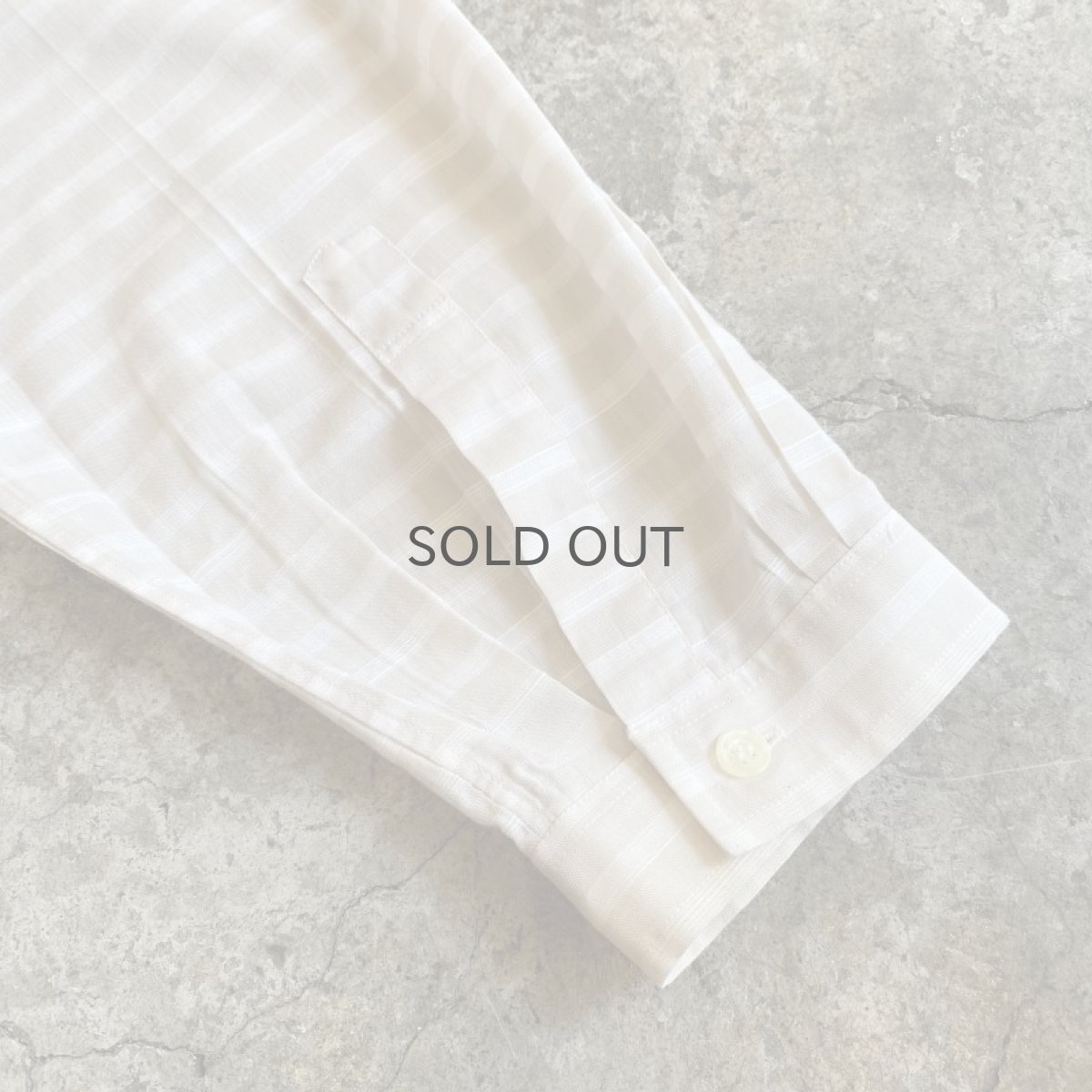 画像9: OLD【Christian Dior】STAND COLLAR BORDER DESIGN L/S SHIRT / Ladies L (9)