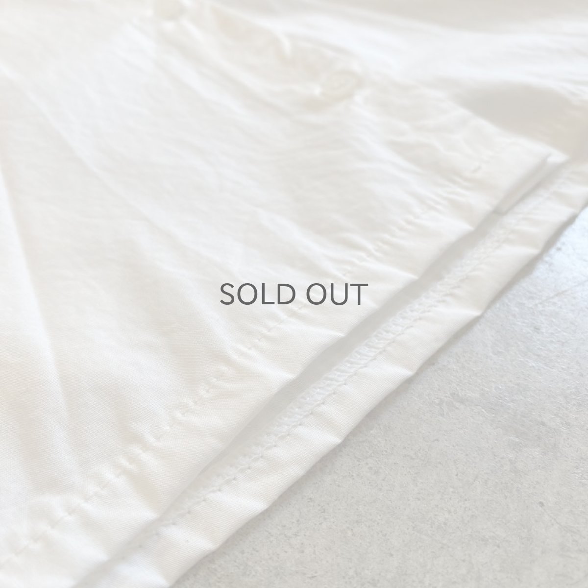 画像12: WHITE COLOR BIG COLLAR DESIGN L/S BLOUSE / Ladies M (12)