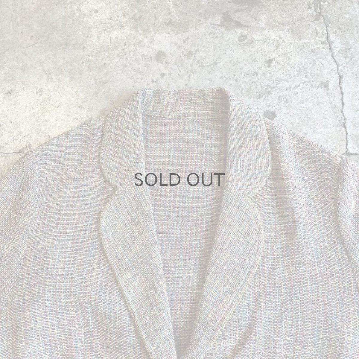 画像8: MIX COLOR PATTERN DOUBLE POCKET DESIGN TAILORED JACKET / Ladies M (8)