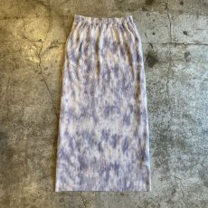 画像1: PALE TONE TIE DYE PATTERN RIB DESIGN SKIRT / W25~W35 (1)