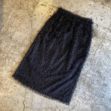 画像4: BLACK COLOR DESIGN FRINGE SKIRT / W26~W33 (4)