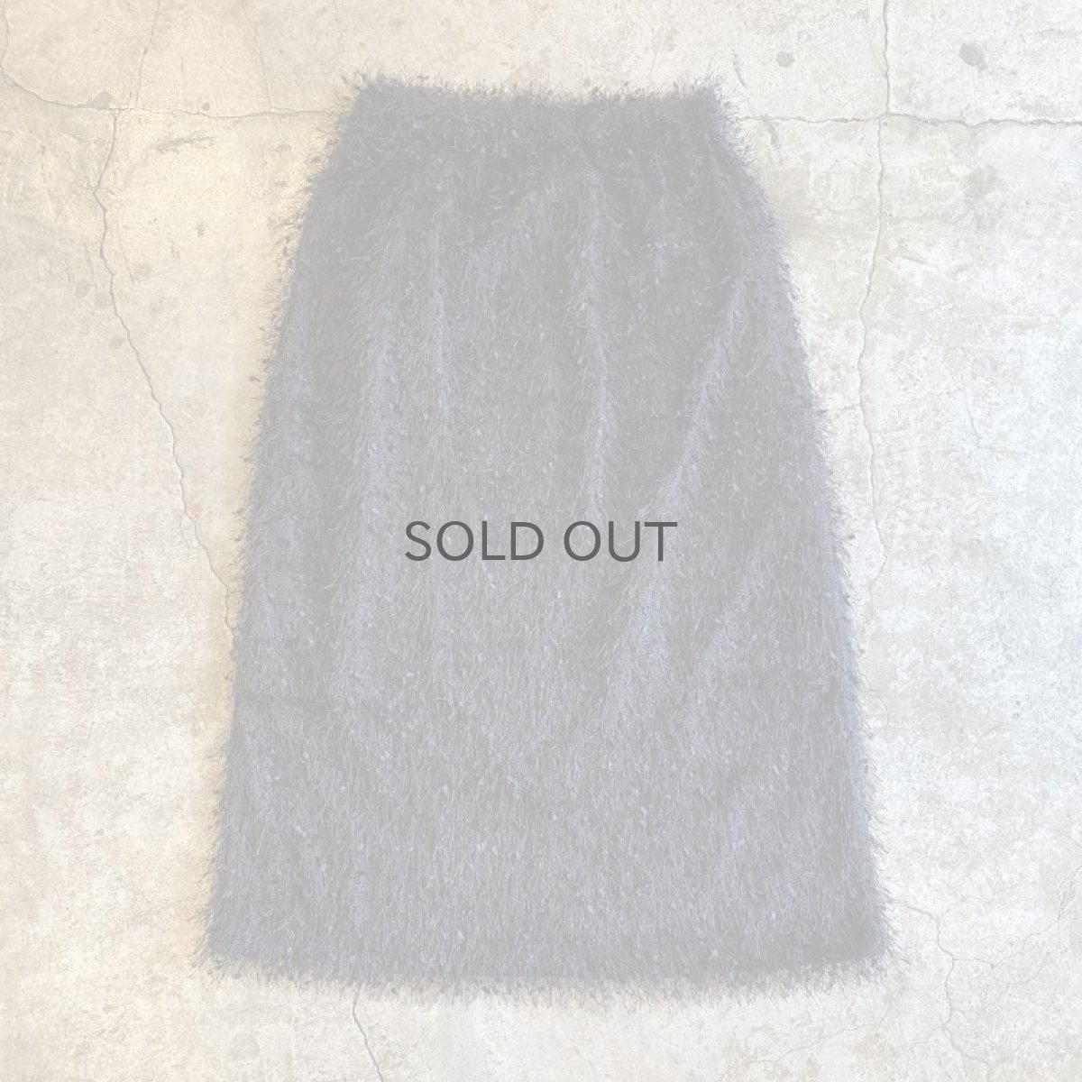 画像2: BLACK COLOR DESIGN FRINGE SKIRT / W26~W33 (2)