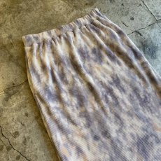 画像3: PALE TONE TIE DYE PATTERN RIB DESIGN SKIRT / W25~W35 (3)