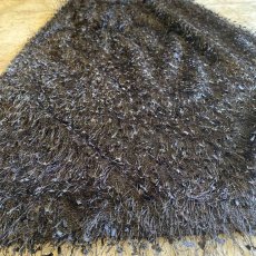 画像10: BLACK COLOR DESIGN FRINGE SKIRT / W26~W33 (10)