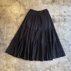 画像2: DESIGN TIERED UMBRELLA PLEATS DESIGN SKIRT / W24~W35 (2)