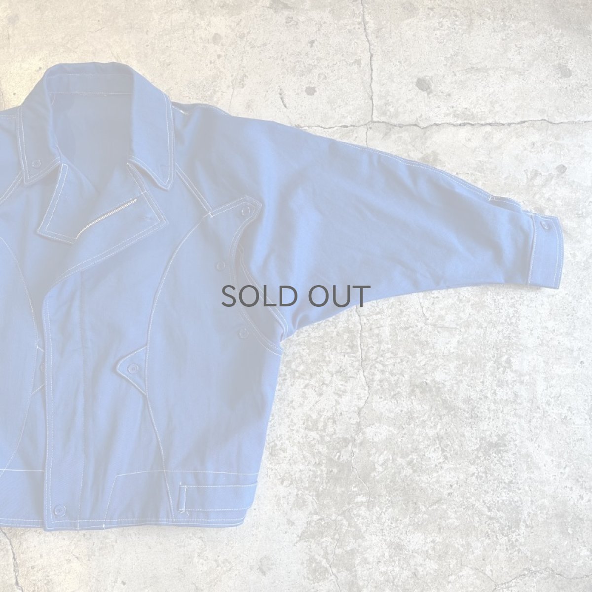 画像7: DOLMAN SLEEVE RIDERS DESIGN COLOR JACKET / Ladies L (7)