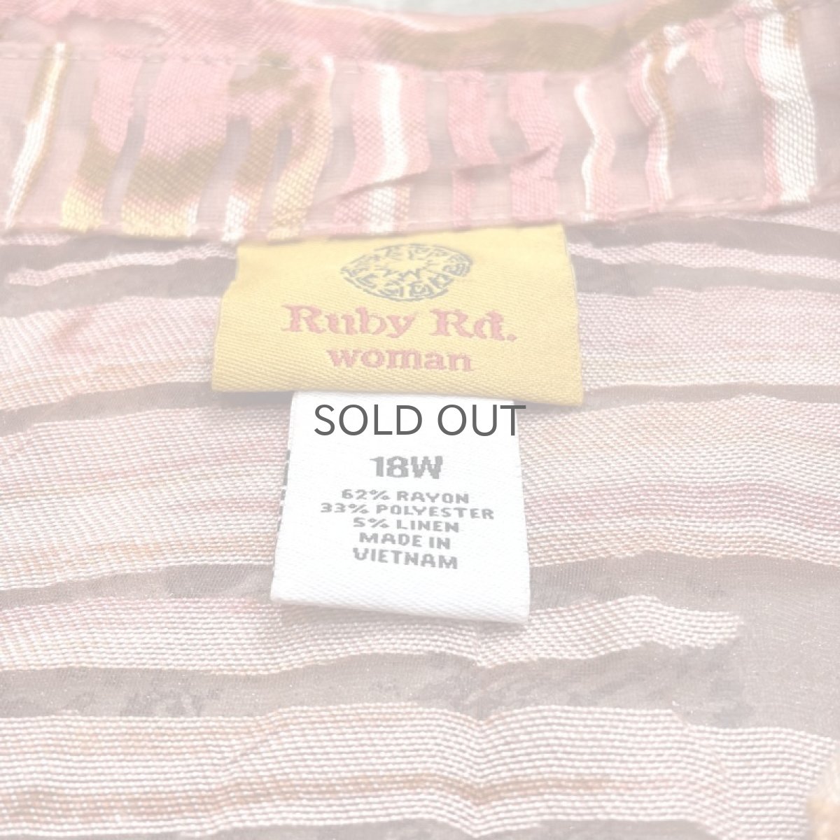 画像10: ARTISTIC BORDER PATTERN SHEER SHIRT JACKET / Mens L (10)