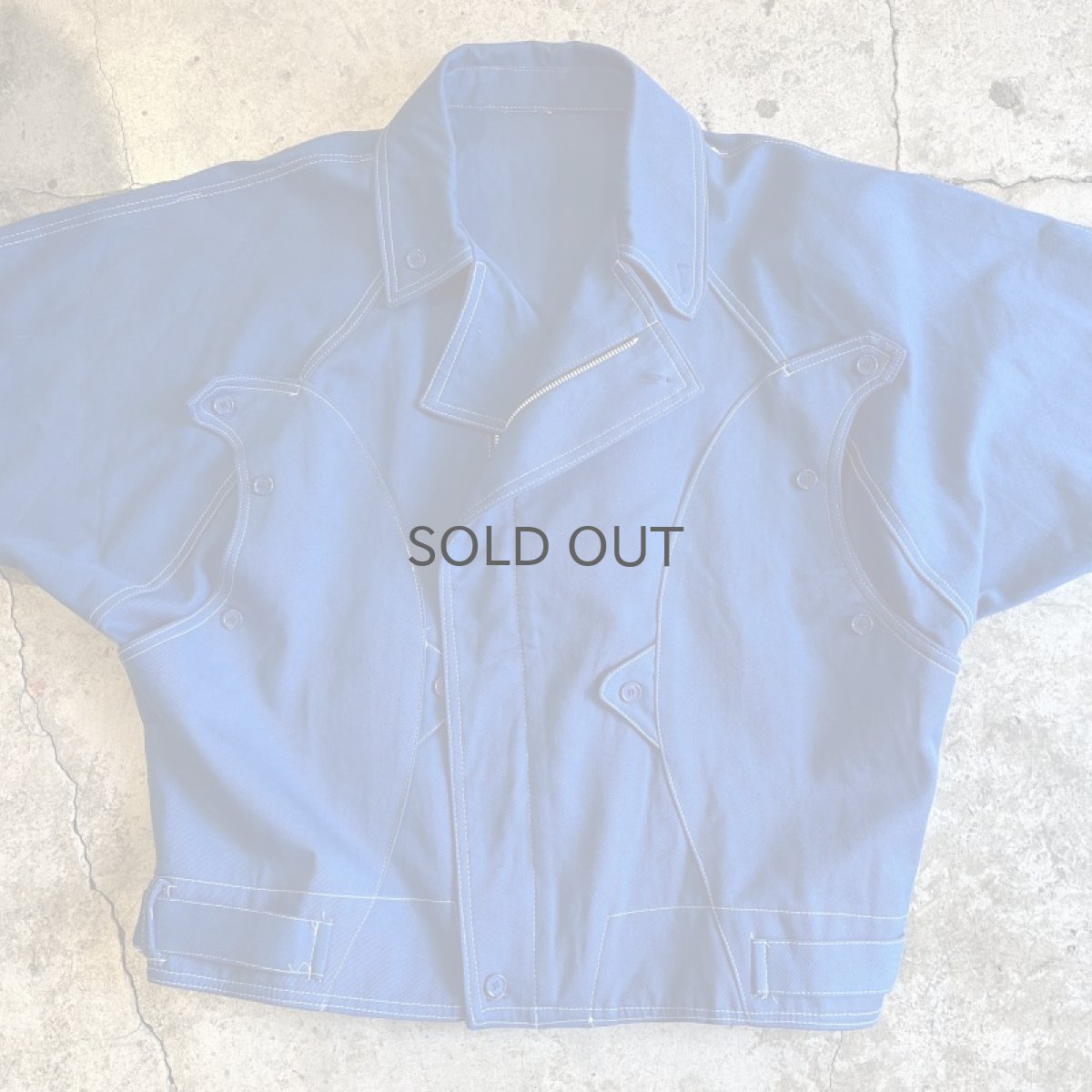 画像8: DOLMAN SLEEVE RIDERS DESIGN COLOR JACKET / Ladies L (8)
