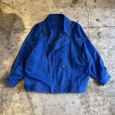 画像1: DOLMAN SLEEVE RIDERS DESIGN COLOR JACKET / Ladies L (1)