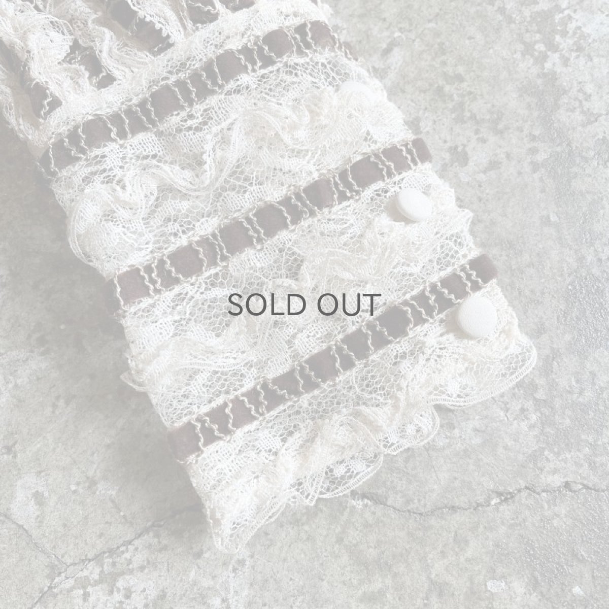 画像6: VELVET LINE DESIGN LACE HALF NECK L/S TOPS / Ladies M (6)