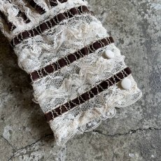 画像6: VELVET LINE DESIGN LACE HALF NECK L/S TOPS / Ladies M (6)