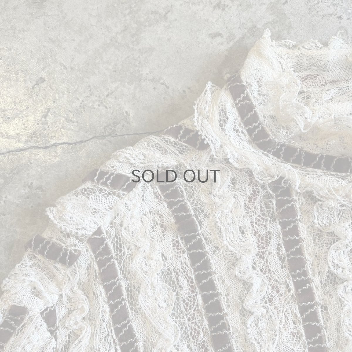 画像9: VELVET LINE DESIGN LACE HALF NECK L/S TOPS / Ladies M (9)