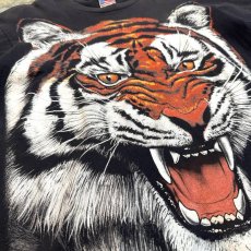 画像5: 90's TIGER FACE PRINTED S/S TEE / Mens L / MADE IN USA (5)