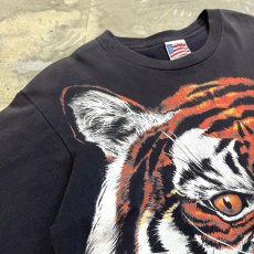 画像3: 90's TIGER FACE PRINTED S/S TEE / Mens L / MADE IN USA (3)