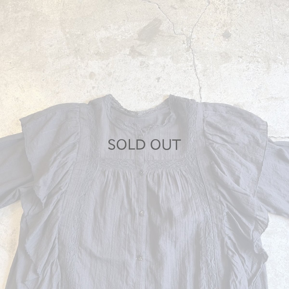 画像8: SIDE FRILL DESIGN VOLUME SLEEVE L/S BLOUSE / Ladies M (8)