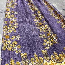 画像5: BOTANICAL PATTERN WIDE SILHOUETTE PANTS / W23~ (5)