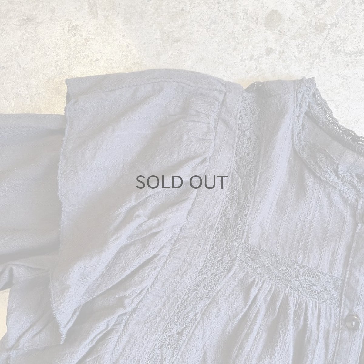 画像9: SIDE FRILL DESIGN VOLUME SLEEVE L/S BLOUSE / Ladies M (9)