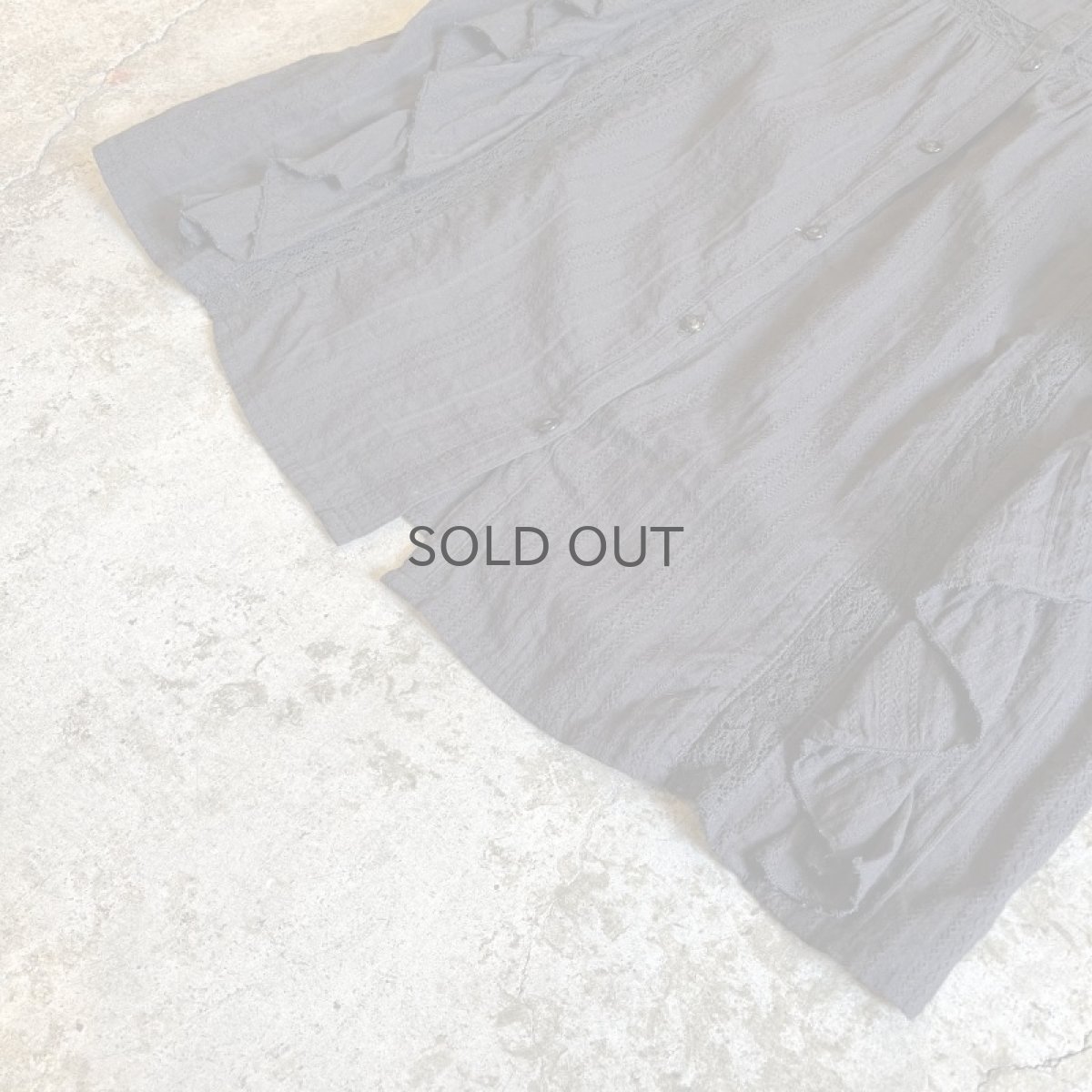 画像4: SIDE FRILL DESIGN VOLUME SLEEVE L/S BLOUSE / Ladies M (4)