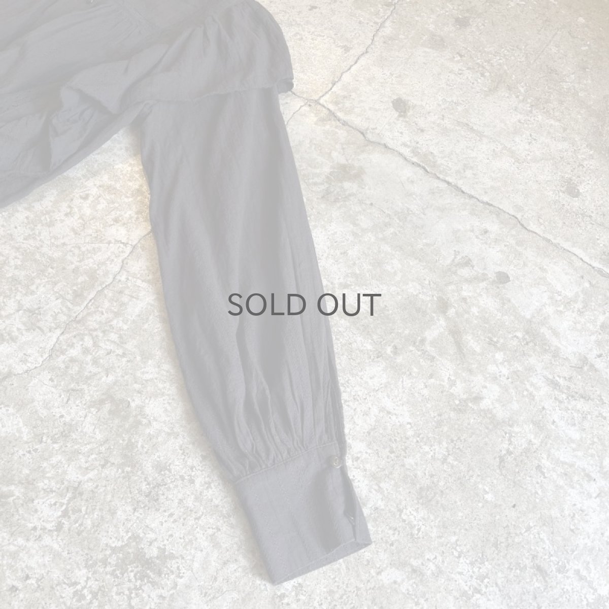 画像7: SIDE FRILL DESIGN VOLUME SLEEVE L/S BLOUSE / Ladies M (7)