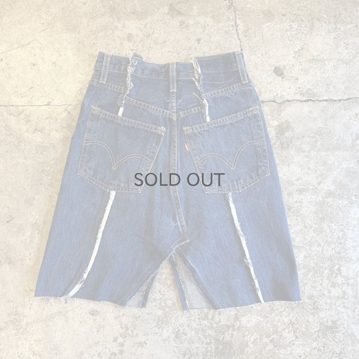 画像2: 【Wiz&Witch】"UNITED" TWINS DENIM SKIRT / W28  (2)