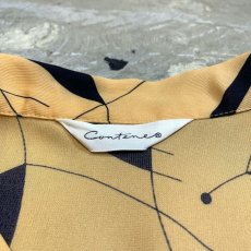 画像10: ALL OVER ARTISTIC LINE&FACE PATTERN L/S SHIRT / Mens M (10)