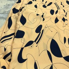 画像5: ALL OVER ARTISTIC LINE&FACE PATTERN L/S SHIRT / Mens M (5)