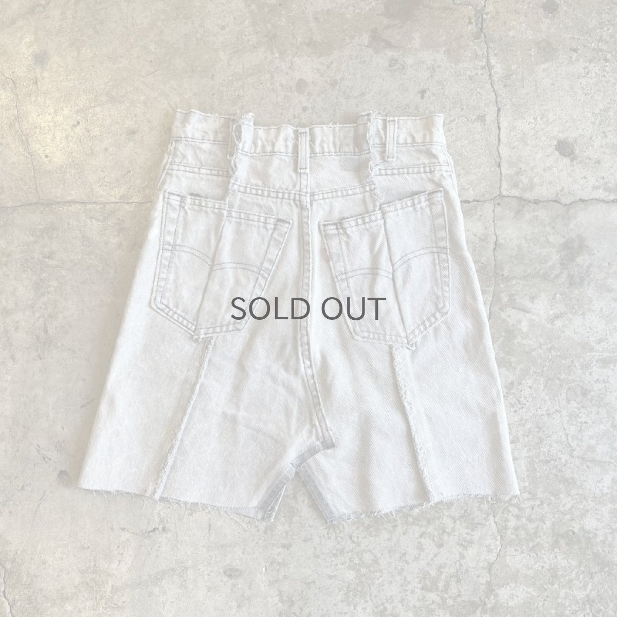 画像2: 【Wiz&Witch】"UNITED" TWINS DENIM SKIRT / W28  (2)