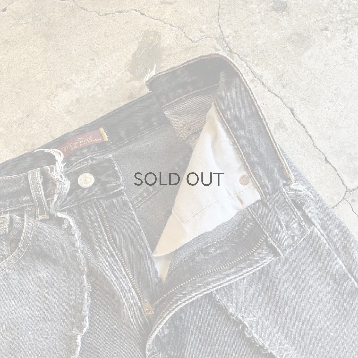 画像8: 【Wiz&Witch】FLARE CUT DENIM PANTS / W29 (8)