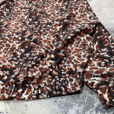 画像6: ALL OVER LEOPARD PATTERN BAND COLLAR L/S SHIRT / Mens L (6)