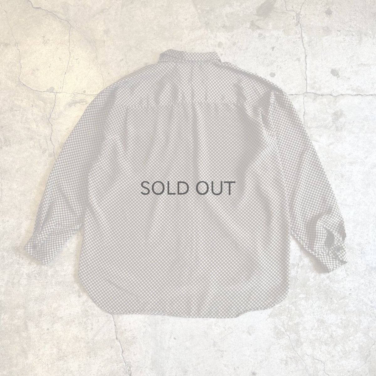 画像2: ALL OVER CHECKER PATTERN DESIGN L/S SHIRT / Ladies L (2)