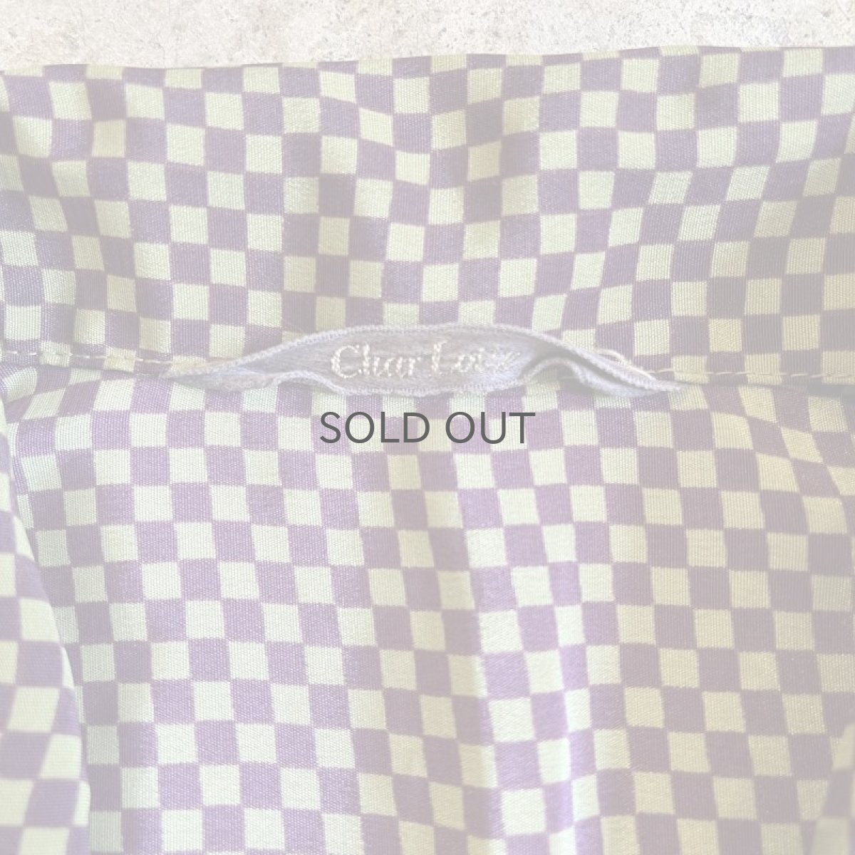 画像12: ALL OVER CHECKER PATTERN DESIGN L/S SHIRT / Ladies L (12)