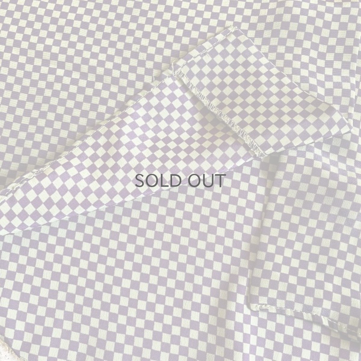 画像5: ALL OVER CHECKER PATTERN DESIGN L/S SHIRT / Ladies L (5)