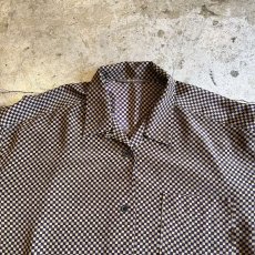 画像8: ALL OVER CHECKER PATTERN DESIGN L/S SHIRT / Ladies L (8)