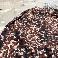 画像9: ALL OVER LEOPARD PATTERN BAND COLLAR L/S SHIRT / Mens L (9)