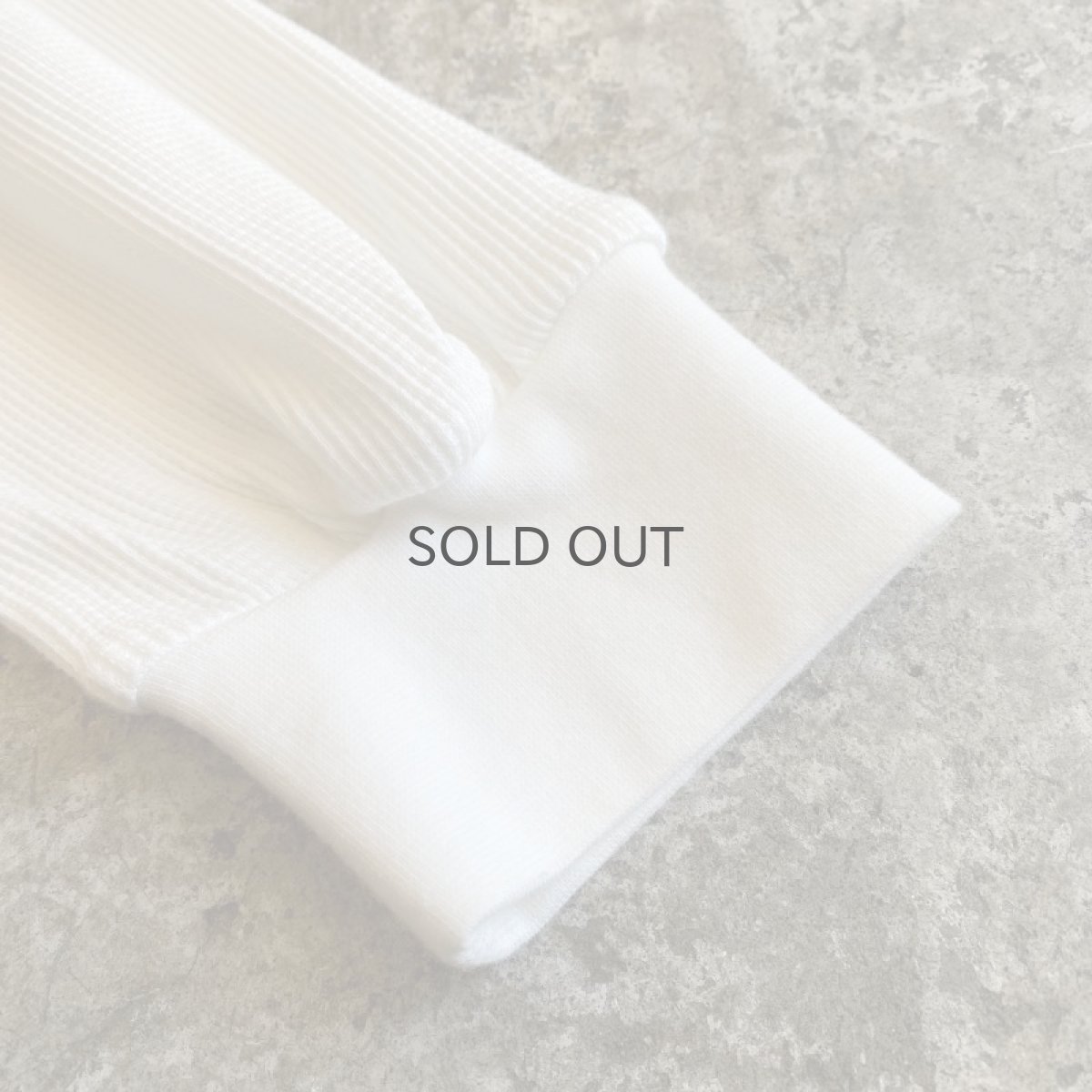 画像9: STAND COLLAR DESIGN WAFFLE L/S SHIRT / Ladies L (9)