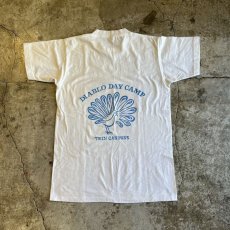 画像1: 80's~ BACK COLOR PRINTED DESIGN S/S TEE / Ladies M / MADE IN USA (1)