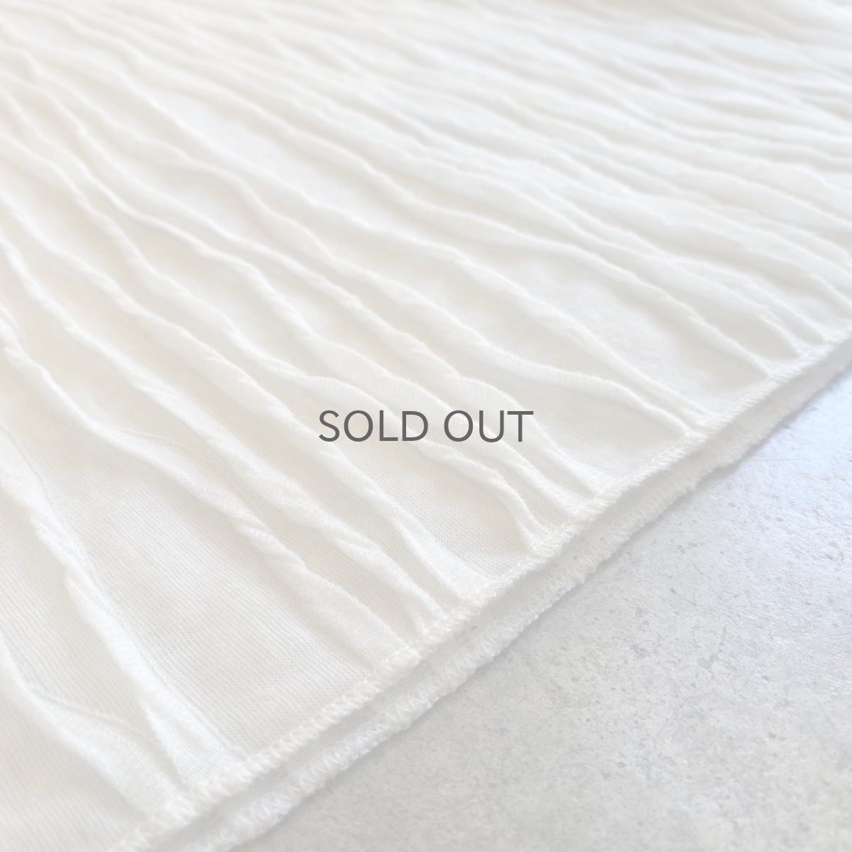 画像11: WAVE DECORATION DESIGN COTTON GAUZE L/S TOPS / Ladies L (11)