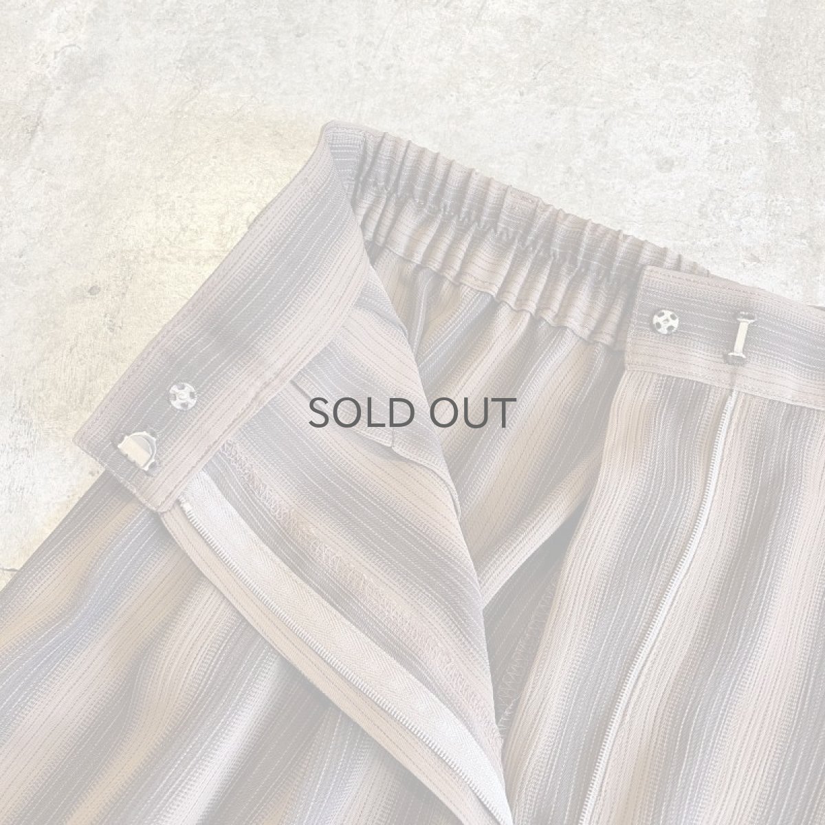 画像9: ALL OVER STRIPE PATTERN DESIGN SLACKS PANTS / W24~27 (9)