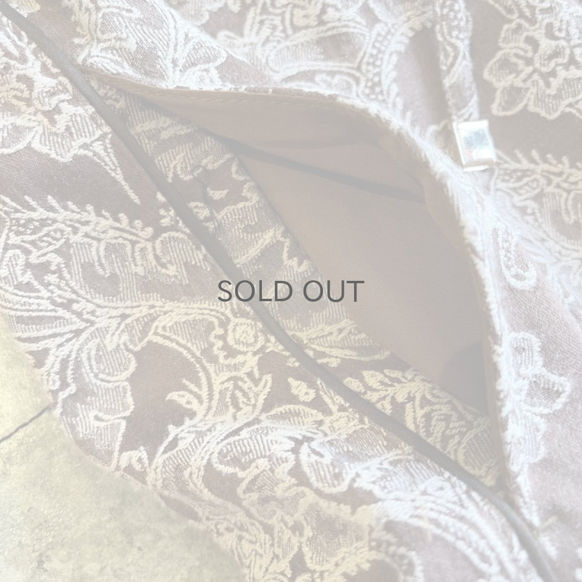 画像10: SIDE LINE DESIGN FLOWER PATTERN DESIGN PANTS / W25~W31 (10)