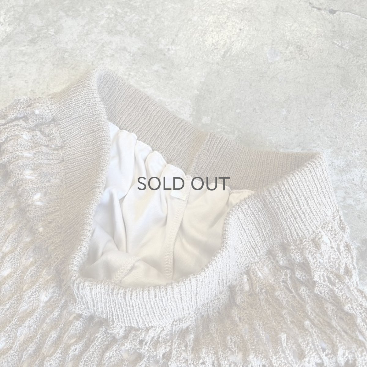 画像9: BEIGE COLOR CROCHET DESIGN PANTS / W25~W31 (9)