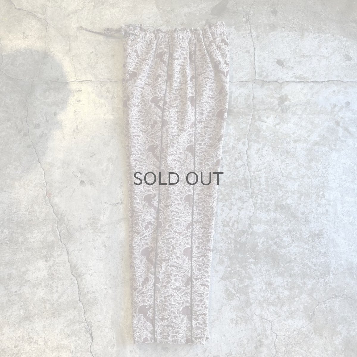 画像3: SIDE LINE DESIGN FLOWER PATTERN DESIGN PANTS / W25~W31 (3)